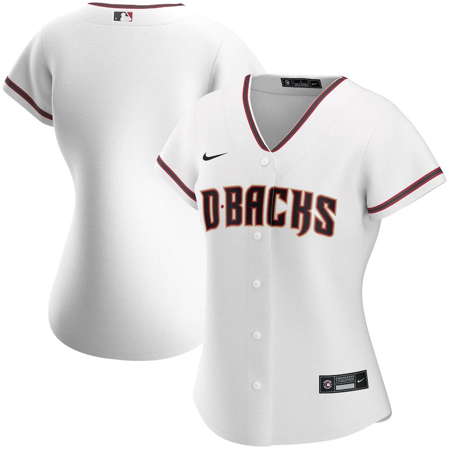 Womens Arizona Diamondbacks Nike White Home Replica Team MLB Jerseys